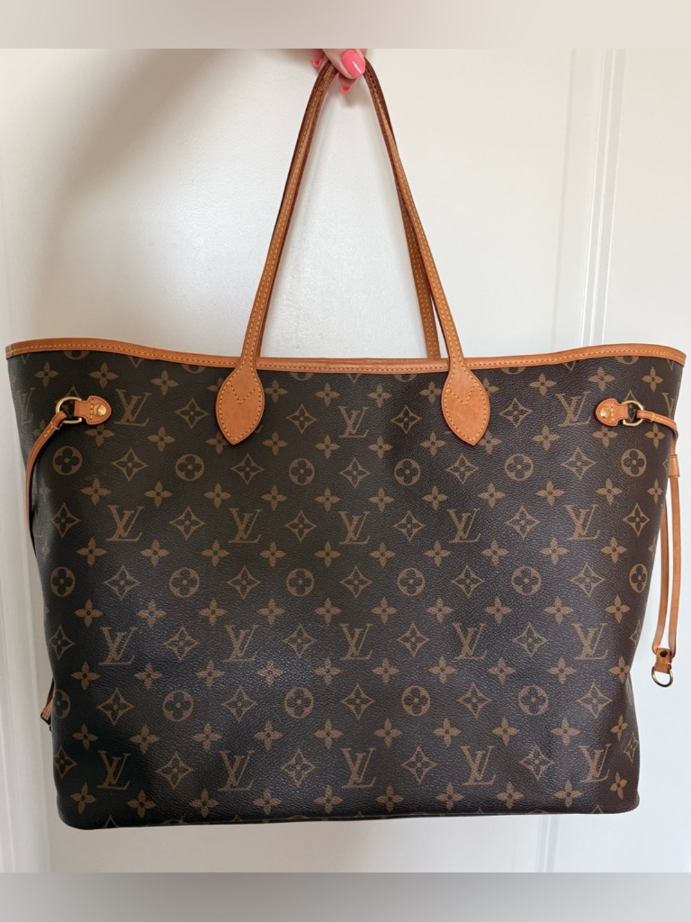 VGUC Louis Vuitton monogram neverfull GM- pink interior